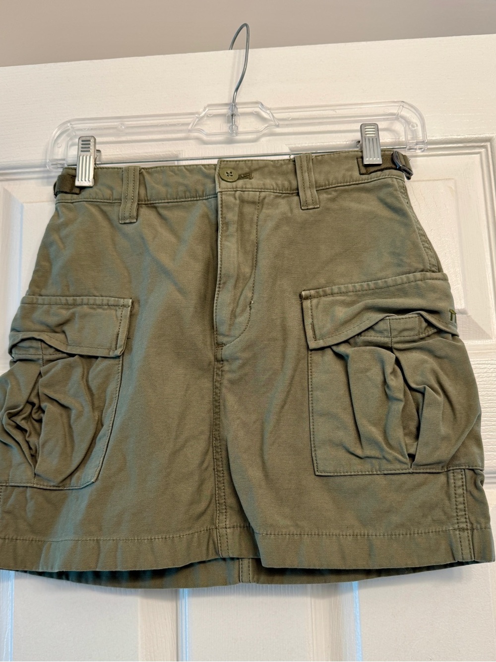 Aritzia Olive Green Cargo Mini Skirt